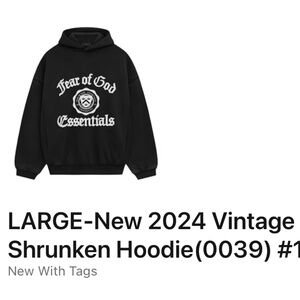 Essentials Hoodie-Large